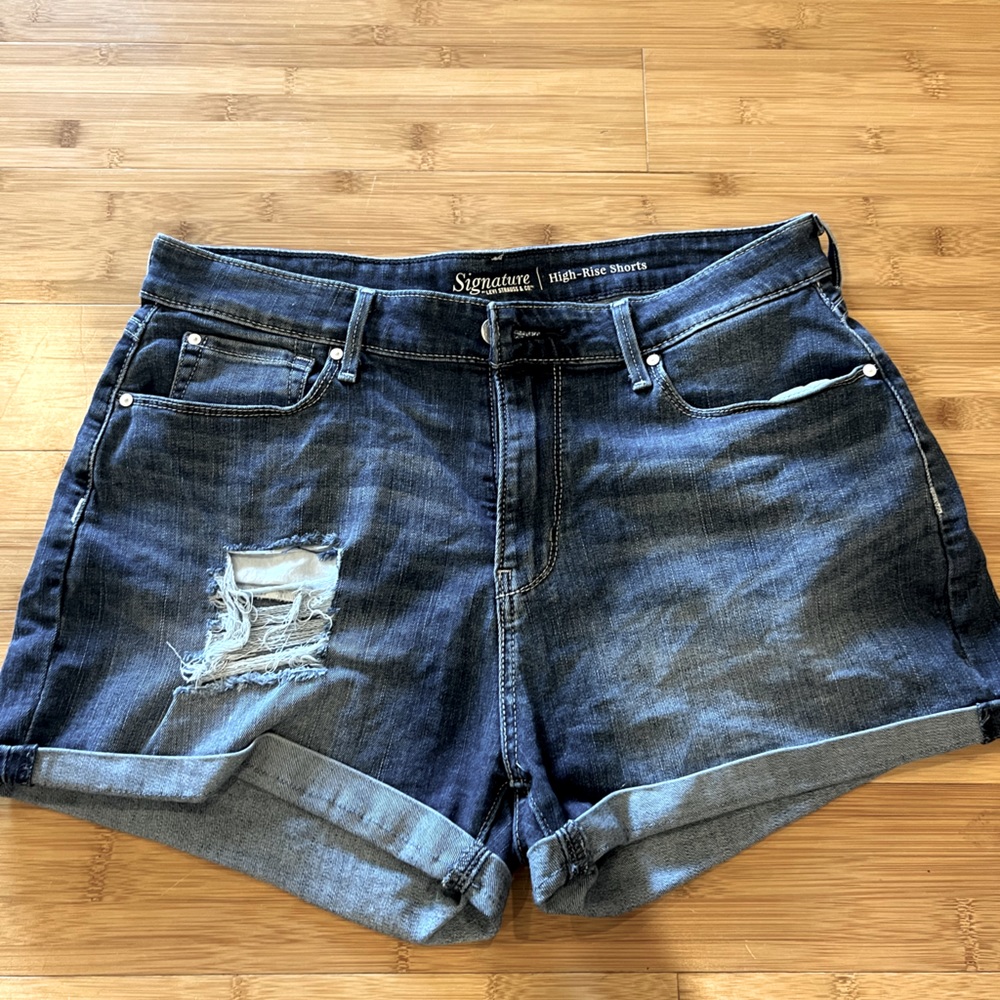 High Rise Jean shorts